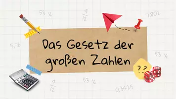 Vorschau - Arbeitsblätter - Spiel und Tafelbild zum Gesetz der großen Zahlen - Seite 1