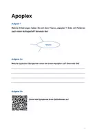 Vorschau - Stundenentwürfe - Apoplex (Deutsch für internationale Pflegekräfte) - Deckblatt