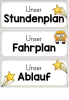 Vorschau - Poster - Tagestransparenz/ Tagesplan: Stundenplan für die Grundschule (beige) - Seite 2