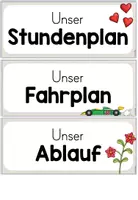 Vorschau - Poster - Tagestransparenz/ Tagesplan: Stundenplan für die Grundschule (beige) - Seite 3