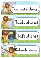 Vorschau - Lehrpläne/Lehrermaterial - Löwenklasse Klassendienste Diensteschilder Klassentier Löwe - Seite 2