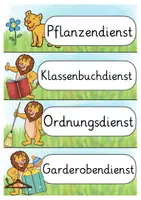 Vorschau - Lehrpläne/Lehrermaterial - Löwenklasse Klassendienste Diensteschilder Klassentier Löwe - Seite 3