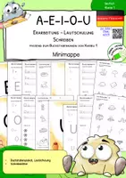 Vorschau - Arbeitsblätter - Materialpaket "Karibu 1(Version 2016) - Arbeitsblätter zur Buchstabenerarbeitung" - in deutscher Fibelschrift (Version ab 2016) - Seite 1