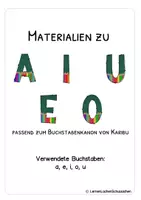 Vorschau - Arbeitsblätter - Materialpaket "Karibu 1(Version 2016) - Arbeitsblätter zur Buchstabenerarbeitung" - in deutscher Fibelschrift (Version ab 2016) - Seite 3