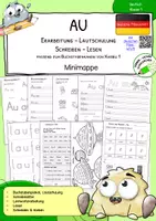 Vorschau - Arbeitsblätter - Au - Arbeitsblätter zur Buchstabenerarbeitung - in deutscher Fibelschrift - Deckblatt