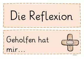 Vorschau - Poster - Reflexion - Anfangssätze - Medien zur Sprachförderung - Seite 1