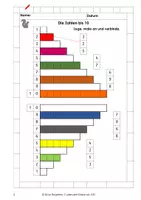 Vorschau - Arbeitsblätter - Mit Cuisenairestäben bis 100 rechnen - Seite 1