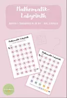Vorschau - Arbeitsblätter - Mathe-Labyrinth ZR 100 Addition + Subtraktion inkl. Lösung - Deckblatt