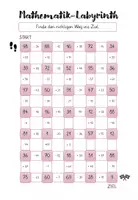 Vorschau - Arbeitsblätter - Mathe-Labyrinth ZR 100 Addition + Subtraktion inkl. Lösung - Seite 1