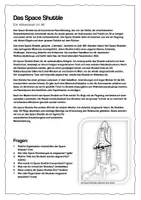 Vorschau - Arbeitsblätter - Leseverstehen mit Anstreichen - Nr. 7 Space Shuttle - Deckblatt