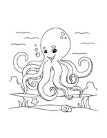 Aperçu - Jeux - Animaux Marins - Livre de coloriages +60 illustrations - Page 1