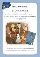 Vorschau - Bildkarten - Brown Owl - STORY STICKS - Deckblatt