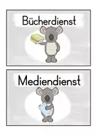 Vorschau - Bildkarten - Klassendienste | Koalaklasse - Seite 3