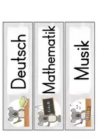 Vorschau - Bildkarten - Tagestransparenz | Koalaklasse | Bildkarten - Seite 1