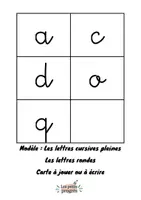 Aperçu - Jeux - Kit pédagogique : 130 étiquettes pour apprendre l'alphabet en cursif (GS CP et Ulis) - Page 2