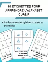 Aperçu - Feuilles d'exercices - 25 cartes pour les lettres rondes (Alphabet cursif) GS CP - Page de couverture