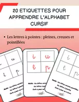 Aperçu - Apprentissages en autonomie - 20 cartes pour les lettres à pointes (Alphabet cursif) GS CP - Page de couverture
