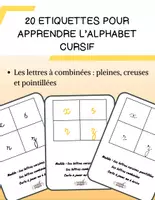 Aperçu - Feuilles d'exercices - 20 cartes pour les lettres combinées (Alphabet cursif) GS CP - Page de couverture
