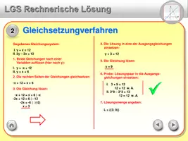 Vorschau - Präsentationen/Tafelbilder - Rechnerische Verfahren zum Lösen LGS - Seite 2