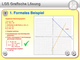 Vorschau - Präsentationen/Tafelbilder - Grafisches Lösen linearer Gleichungssysteme - Seite 2