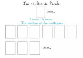 Aperçu - Feuilles d'exercices - EMC - Les adultes de l'école - Cycle 2 et 3 - Page de couverture