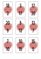 Vorschau - Arbeitsblätter - Yo tengo quién tiene - Zahlen - Números - 1-20 - Seite 3