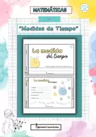 Vista previa - Tarjetas / Manipulativos - “El reloj, da la hora” mini libro - Portada