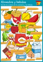 Vista previa - Hojas de trabajo - Alimentos y bebidas, hoja de trabajo - Portada