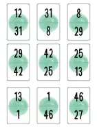 Vorschau - Arbeitsblätter - Yo tengo quién tiene - Zahlen - Números - 1-50 - Seite 3