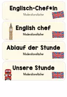 Vorschau - Merkblätter - Englisch: Moderation/ Moderationsfächer für den Stundenverlauf/ English Assistent (Kl.3/4) - Seite 2