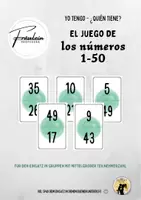 Vorschau - Arbeitsblätter - Yo tengo quién tiene - Zahlen - Números - 1-50 - Deckblatt