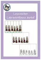 Vorschau - Bildkarten - Lesezeichen Labraorklasse dunkel/braun #Klassentier - Deckblatt
