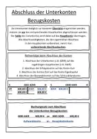 Vorschau - Stundenentwürfe - Abschluss von Unterkonten - Bezugskosten BwR 8 II Lehrplan Plus - Seite 2