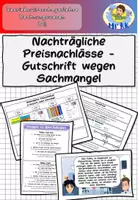 Vorschau - Stundenentwürfe - Nachträgliche Preisnachlässe - Gutschrift wegen Sachmangel BwR 8 II Lehrplan Plus - Deckblatt