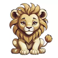 Vorschau - selbst erstellte Cliparts/Grafiken - Cliparts Löwen Freebie Sticker Klassenmaskottchen Tiere - Seite 1