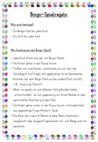 Vorschau - Arbeitsblätter - Bingo Religion Schulstart Kennenlernen Klasse 3-7 - Seite 1