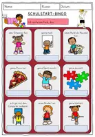 Vorschau - Mal- und Bastelvorlagen - Schulstart Kennlernspiel Bingo / Grundschule Klasse 1-2 - Seite 2