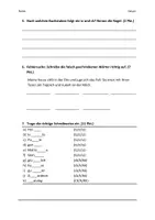 Vorschau - Arbeitsblätter - Klassenarbeit zum Thema „Rechtschreibung“ (Umlaute, Silben, Konsonanten etc.) - Seite 2