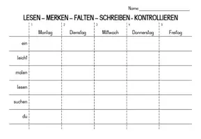 Vorschau - Arbeitsblätter - Rechtschreibfalter für alle Lernwörter von Sprache Stein Papier 1 - Seite 2
