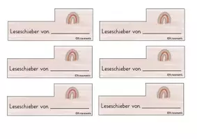 Vorschau - Fördermaterial/Inklusion - Leseschieber boho rainbow für den Anfangsunterricht - Seite 2