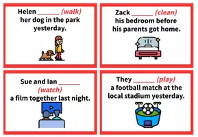 Aperçu - Jeux - PAST SIMPLE OF REGULAR VERBS – Detonation Game - Page 3