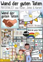 Vorschau - Arbeitsblätter - Gute Taten Wand 🫱🏼🫲🏾 - Mutmacher soziales Lernen "Wand der guten Taten" - Deckblatt