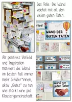 Vorschau - Arbeitsblätter - Gute Taten Wand 🫱🏼🫲🏾 - Mutmacher soziales Lernen "Wand der guten Taten" - Seite 2