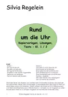 Vorschau - Arbeitsblätter - Rund um die Uhr, Kl. 1/2 - Deckblatt