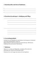Vorschau - Arbeitsblätter - Pflegeausbildung: Anatomie und Physiologie - Knochengewebe - Seite 1