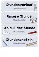 Vorschau - Merkblätter - Mathe: Moderation/ Moderationsfächer für den Stundenverlauf (Kl.1-4) - Seite 2