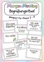 Vorschau - Mal- und Bastelvorlagen - Begrüßungsritual Morgen Meeting - Deckblatt