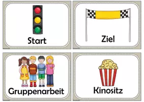 Vorschau - Präsentationen/Tafelbilder - Stundentransparenz Visualisierung (beige) A6 - Seite 3