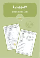 Vorschau - Arbeitsblätter - Sinnerfassendes Lesen 1. Klasse Sprache Stein Papier i - au - Deckblatt