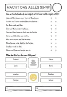 Vorschau - Arbeitsblätter - Sinnerfassendes Lesen 1. Klasse Sprache Stein Papier i - au - Seite 1